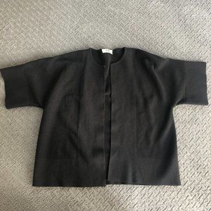 RTW Charleston Grey Short Sleeve Open Cardigan, Large